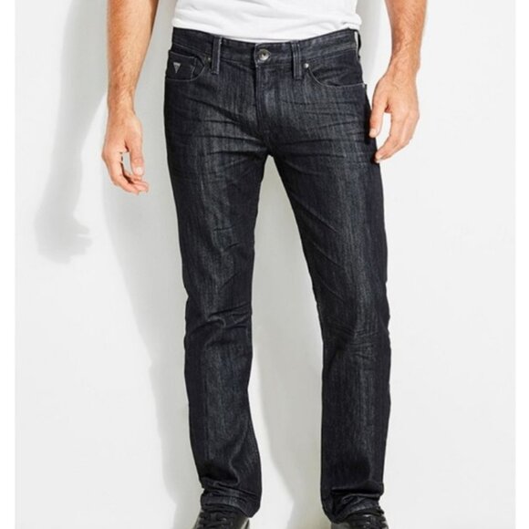 NWOT INC International Concepts Berlin Slim Straight Jeans Black Size 40x32 - Picture 4 of 14